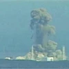 Hình ảnh vụ cháy ở nhà máy điện hạt nhân Fukushima Daiichi vào ngày hôm qua (Nguồn: AP)