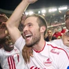 Cabaye ăn mừng chức vô địch Pháp cùng Lille (Nguồn: AFP)