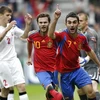 Adrian đã lập cú đúp đưa Tây Ban Nha vào chung kết (Nguồn: Reuters)
