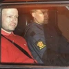 Breivik rời tòa với khuôn mặt khá bình thản (Nguồn: Reuters)