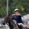 Batistuta trong vai trò một vận động viên Polo (Nguồn: Getty)