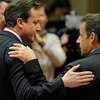 Ông David Cameron (trái) và ông Nikolas Sarzoky được cho là luôn kề vai sát cánh trong vấn đề Libya (Nguồn: AFP)