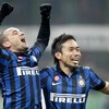 Các cầu thủ Inter mừng chiến thắng (Nguồn: AFP)