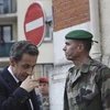 Tổng thống Pháp Nicolas Sarkozy đã bay tới Toulouse để chỉ huy vụ vây bắt sát thủ (Nguồn: AP)