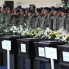 Tang lễ các nạn nhân trong vụ tai nạn máy bay Sukhoi (Nguồn: AFP)
