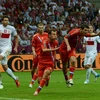 Alan Dzagoev ghi bàn mở tỷ số ở trận Ba Lan - Nga (Nguồn: Getty Images)