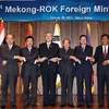 Các Bộ trưởng tham gia Hội nghị Ngoại trưởng Hàn Quốc-Mekong (Nguồn: Yonhap)