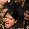 Phụ nữ Ấn Độ biểu tình sau những vụ hiếp dâm tập thể kinh hoàng ở New Delhi (Nguồn: AFP)