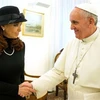 Giáo hoàng Francis tiếp đón Tổng thống Argentina Cristina Kirchner ngày 18/3 (Nguồn: AFP)
