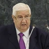 Ngoại trưởng Syria Walid al-Moualem phát biểu tại Đại hội đồng Liên hợp quốc (Nguồn: AP)