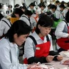 Công nhân tại khu công nghiệp Kaeseong, Triều Tiên. (Ảnh: Internet)