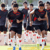 Đội tuyển U23 Malaysia tập luyện chuẩn bị cho kế hoạch đoạt huy chương vàng trong đêm chung kết. (Ảnh: Internet)