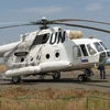Trực thăng của lực lượng gìn giữ hòa bình của Liên Hợp Quốc tại Sudan. (Nguồn: Internet) 