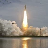 Tàu con thoi Atlantis được phóng đi từ Trung tâm Vũ trụ Kenedy ngày 8/7. (Nguồn: Getty Images)