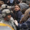 Brad Pitt tại trường quay phim "World War Z." (Nguồn: Reuters)