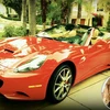Chiếc xe hơi 2012 California Spyder Ferrari của Paris Hilton. (Nguồn: Us)
