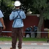 Xử lý 2 vụ đặt chất nổ ở Phnom Penh ngày 13/9. (Nguồn: THX/TTXVN)