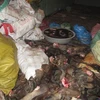 Trên 23 tấn chân bò thôi bị thu giữ tại số nhà 28, tổ 15 Yên Sở, quận Hoàng Mai ( Ảnh: Đức Duy/Vietnam+)