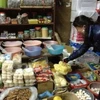 Giá miến, mỳ khô bắt đầu tăng. (Ảnh: Quỳnh Trang/Vietnam+)