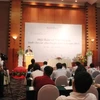 Lãnh đạo VietinBank phát biểu tại hội thảo. (Ảnh: T.H/Vietnam+).