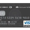 Thẻ Vietnam Airlines Techcombank Visa Platinum. (Nguồn: Techcombank).