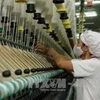 Sản xuất sợi xuất khẩu tại Công ty Dệt Hà Nam (Khu Công nghiệp Châu Sơn - Hà Nam). (Ảnh Trần Việt/TTXVN). 