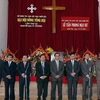 Lễ tấn phong Mục sư cho 9 vị tại Đại hội Tổng Hội Thánh Tin Lành Việt Nam (miền Bắc). (Ảnh: Nguyễn Dân/TTXVN)