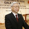 Chủ tịch Quốc hội Nguyễn Phú Trọng phát biểu khai mạc "Những ngày Việt Nam tại Ấn Độ". (Ảnh: Trí Dũng/TTXVN)