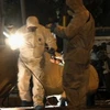 Cảnh sát Hy Lạp phong tỏa hiện trường vụ nổ bom ở Athens. (Ảnh: Reuters)