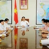 Thủ tướng Nguyễn Tấn Dũng phát biểu kết luận buổi làm việc với lãnh đạo chủ chốt tỉnh Phú Thọ. (Ảnh: Đức Tám/TTXVN)