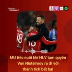 MU tiếc nuối khi HLV tạm quyền Van Nistelrooy ra đi với thành tích bất bại