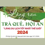 Làng rau Trà Quế, Hội An - "Làng du lịch tốt nhất thế giới" năm 2024