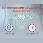 Cẩn trọng khi tham gia giao thông trong thời tiết sương mù