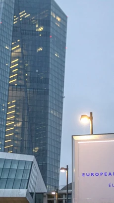 Trụ sở ECB tại Frankfurt am Main, Đức. (Nguồn: AFP/TTXVN) 