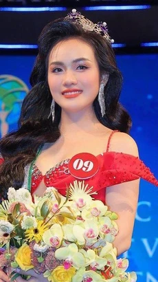 Hoa hậu Vũ Thị Hoa sẽ đại diện nhan sắc Việt tại Mrs Earth International 2024. (Ảnh: CTV/Vietnam+)