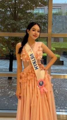 Hoa hậu Thanh Thủy vừa tham gia trình diễn tài năng tại sự kiện Talent Show của Miss International 2024. (Ảnh: NVCC)