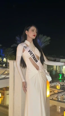 Á hậu Khánh Linh mong muốn làn tỏa bản sắc Việt tại Miss Intercontinental 2024. (Ảnh: NVCC)