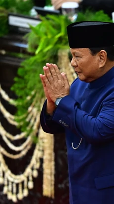 Ông Prabowo Subianto tuyên thệ nhậm chức Tổng thống Indonesia tại Jakarta ngày 20/10/2024. (Ảnh: THX/TTXVN)