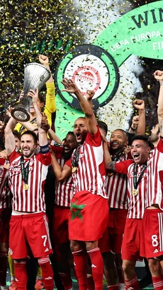 Olympiacos giành chức vô địch Europa Conference League. (Nguồn: Getty Images)