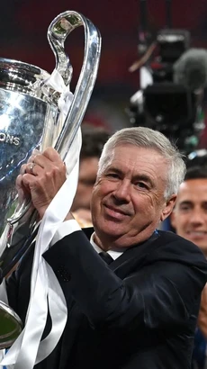 HLV Carlo Ancelotti cùng Real Madrid thiết lập kỷ lục. (Nguồn: Getty Images)