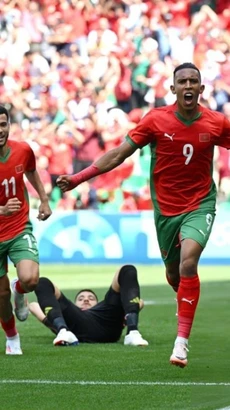 Maroc giành chiến thắng trước Argentina sau trận cầu điên rồ ở ngày khai mạc môn bóng đá nam Olympic Paris 2024. (Nguồn: Getty Images)