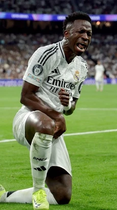 Vinicius Junior tỏa sáng mang chiến thắng đậm về cho Real Madrid. (Nguồn: Getty Images)