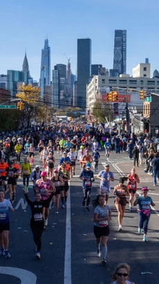 Các vận động viên tham gia giải chạy marathon tại thành phố New York. (Nguồn: Getty Images)