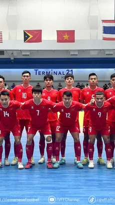 Futsal Việt Nam hướng đến mục tiêu đánh bại Futsal Australia ở bán kết. (Nguồn: VFF)