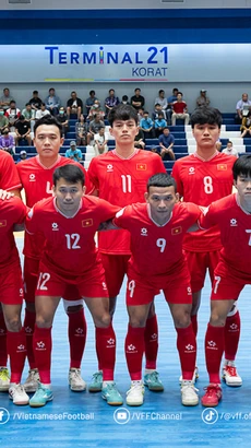 Tuyển Futsal Việt Nam tự tin làm nên lịch sử. (Nguồn: VFF)