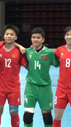 Futsal nữ Việt Nam sớm vào chung kết Futsal nữ Đông Nam Á 2024. (Nguồn: VFF)