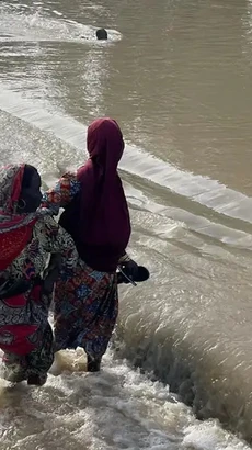 Lũ lụt ở Maiduguri, Nigeria ngày 15/9. (Ảnh: DW)