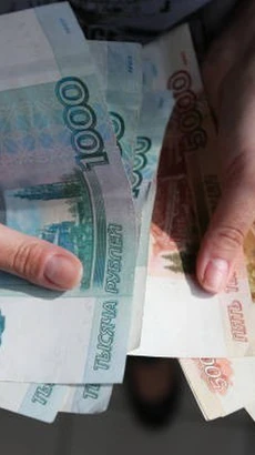 Đồng tiền ruble của Nga. (Ảnh: Getty Images/TTXVN)