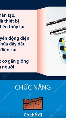 Chế tạo chân robot đầu tiên có cơ nhân tạo 