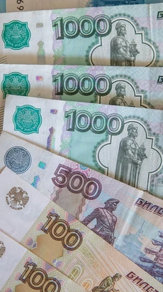 Đồng ruble của Nga. (Ảnh: THX/TTXVN)